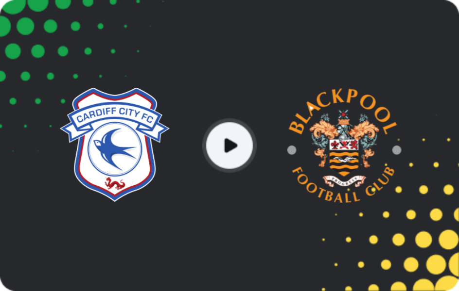 Where to watch Cardiff City — Blackpool, League One, 21.03.2026