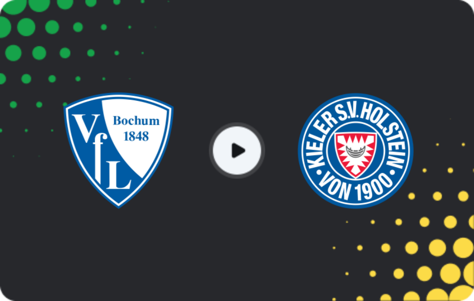 Where to watch Bochum — Holstein Kiel, 2. Bundesliga, 22.03.2026