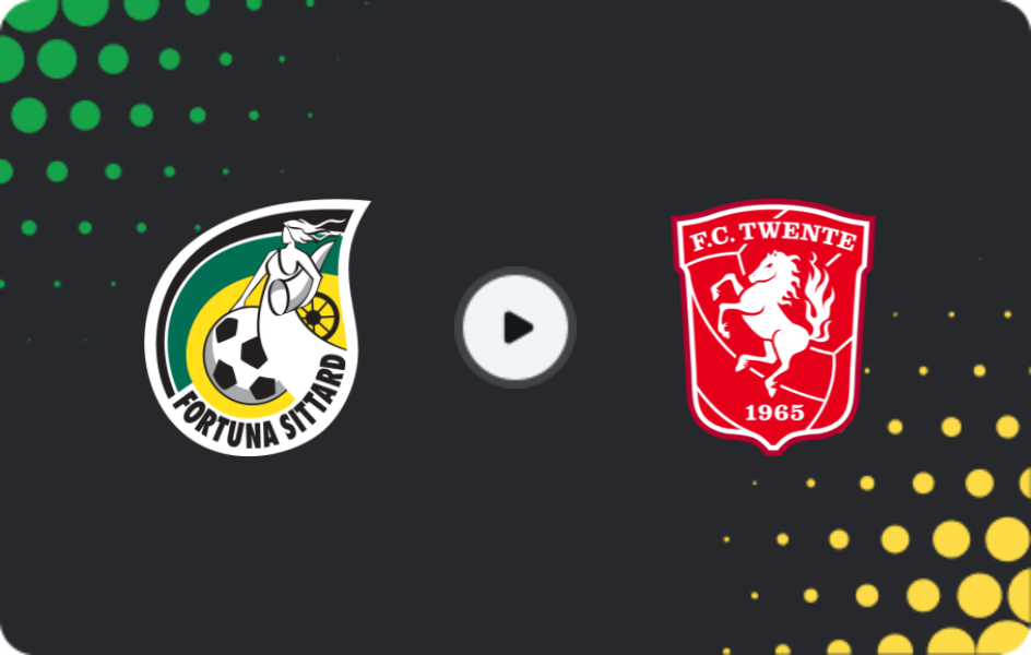 Where to watch Fortuna Sittard — Twente, Eredivisie, 21.03.2026