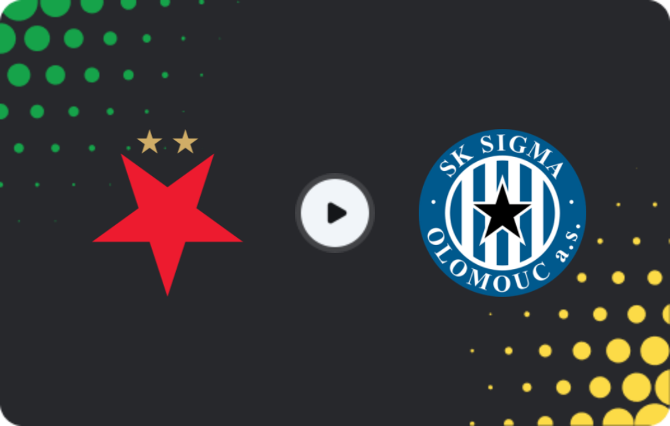 Where to watch Slavia Praha — Sigma Olomouc, First Liga, 25.04.2026