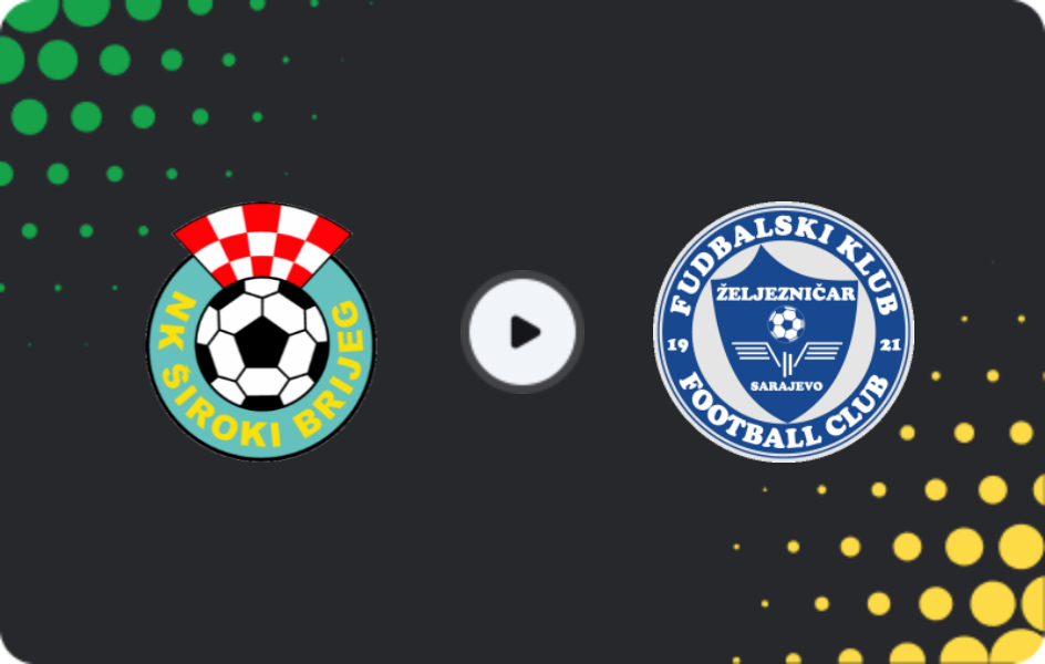Where to watch Siroki Brijeg — Zeljeznicar Sarajevo, Premijer Liga, 21.03.2026