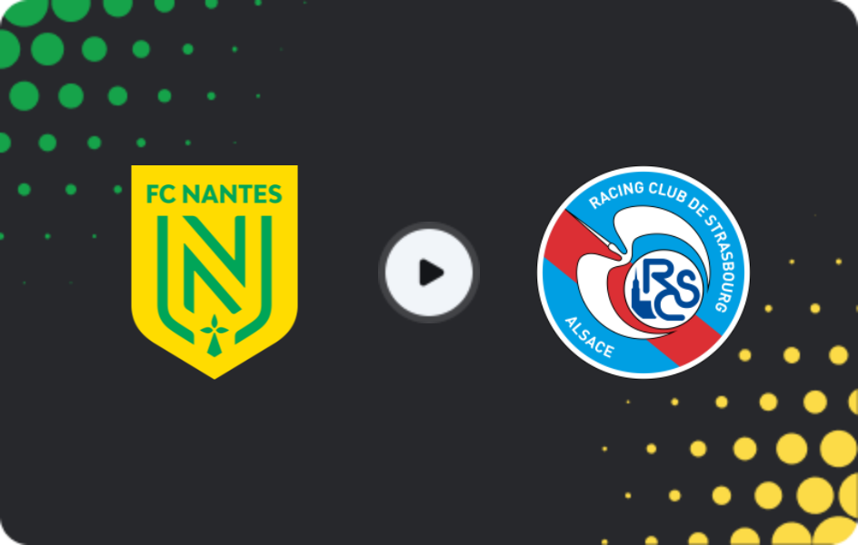 Where to watch Nantes — Strasbourg, Ligue 1, 22.03.2026