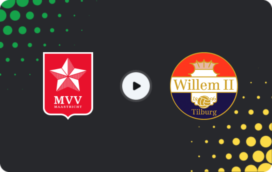 Where to watch MVV — Willem II, Eerste Divisie, 22.03.2026