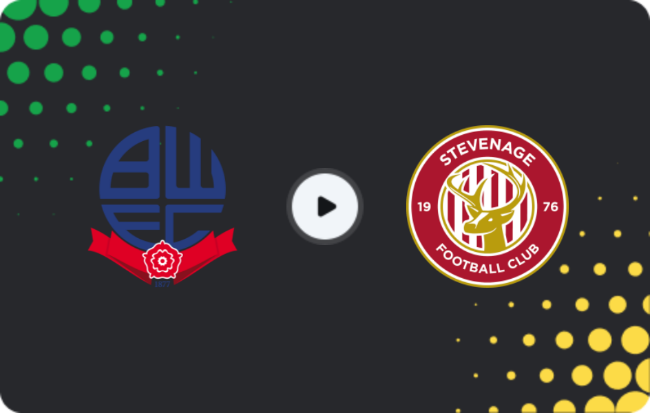 Where to watch Bolton Wanderers — Stevenage, League One, 28.03.2026