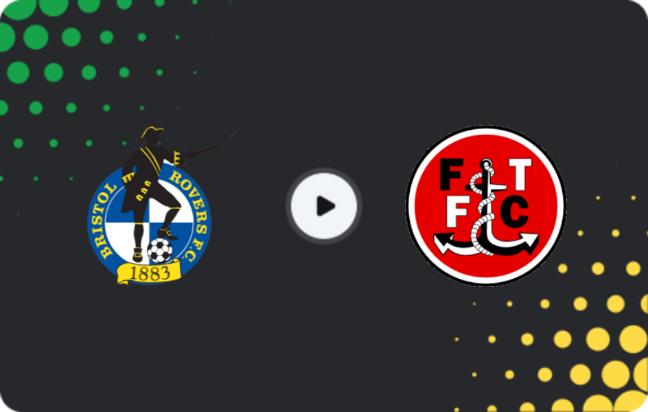 Where to watch Bristol Rovers — Fleetwood Town, League Two, 03.04.2026