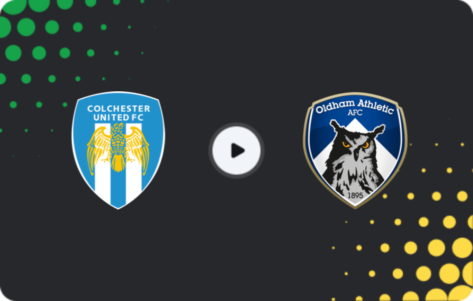 Where to watch Colchester — Oldham, League Two, 03.04.2026