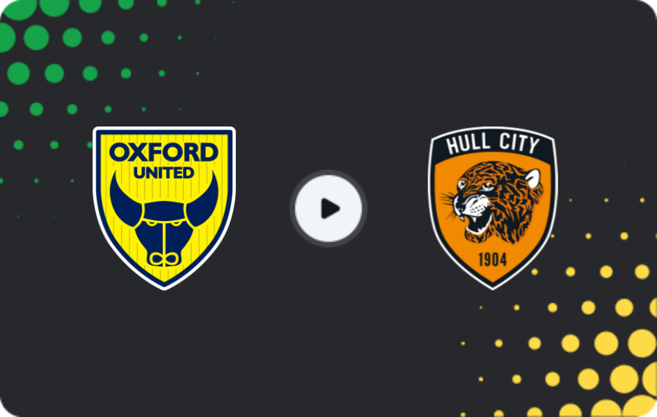 Where to watch Oxford United — Hull City, Championship, 03.04.2026