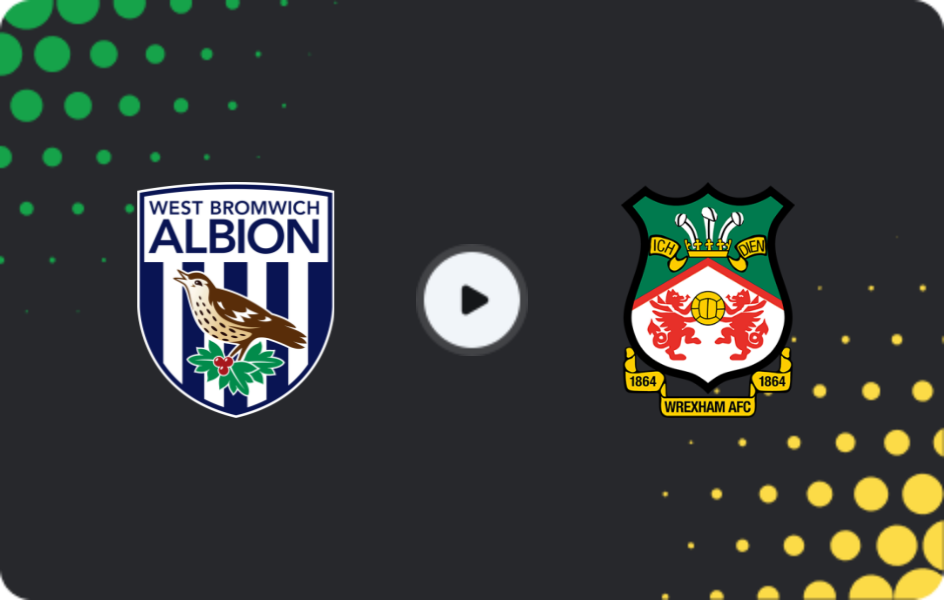 Where to watch West Bromwich — Wrexham, Championship, 03.04.2026