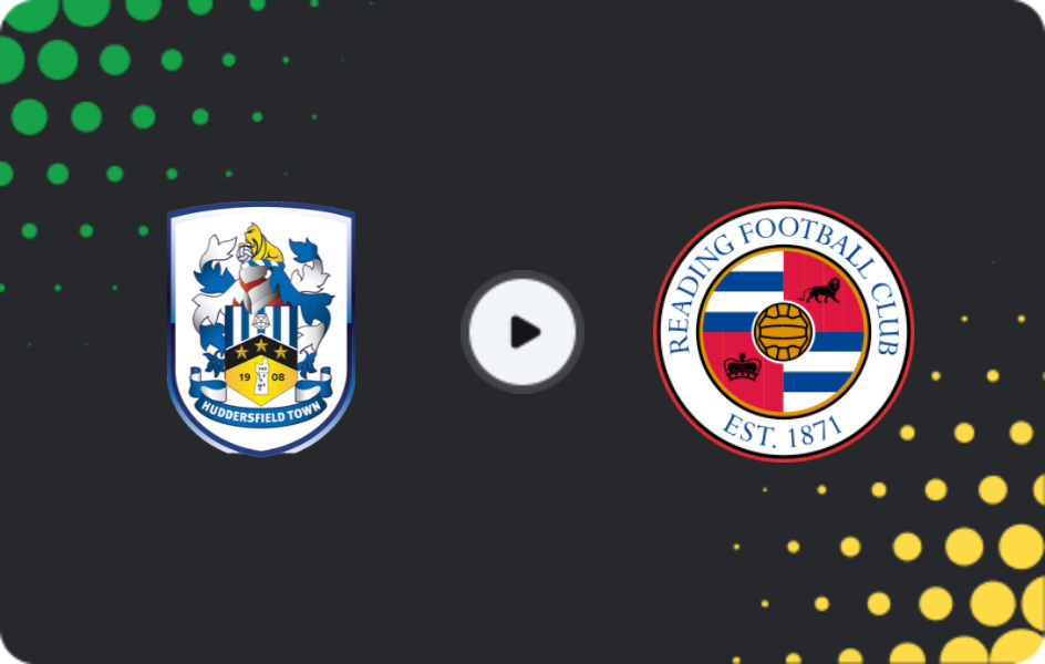 Where to watch Huddersfield — Reading, League One, 03.04.2026