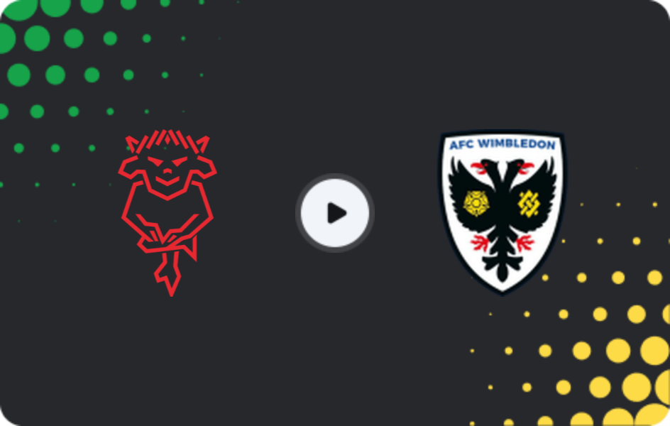 Where to watch Lincoln City — AFC Wimbledon, League One, 03.04.2026