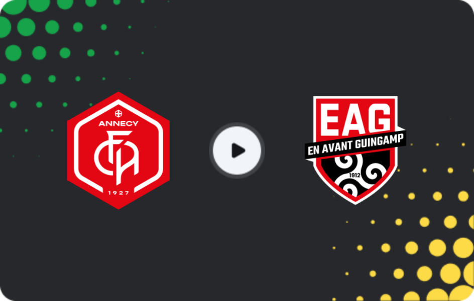 Where to watch Annecy — Guingamp, Ligue 2, 03.04.2026