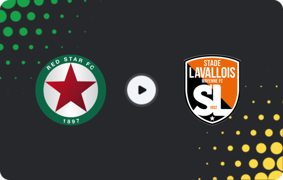 Where to watch Red Star — Laval, Ligue 2, 03.04.2026