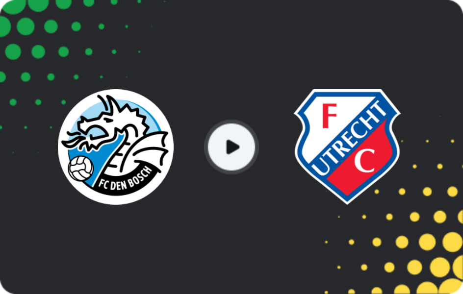 Where to watch Den Bosch — Jong Utrecht, Eerste Divisie, 03.04.2026
