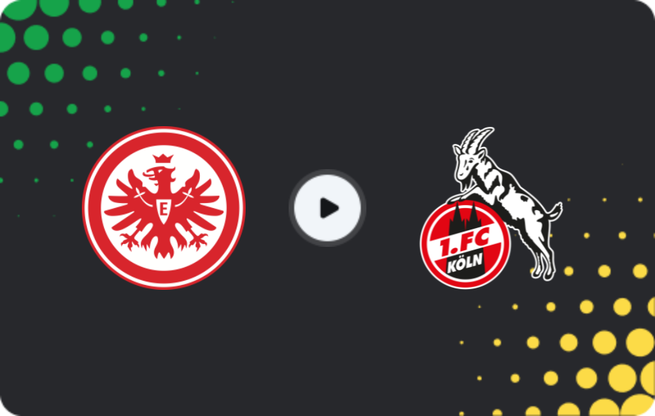 Where to watch Eintracht Frankfurt — 1.FC Köln, Bundesliga, 04.04.2026