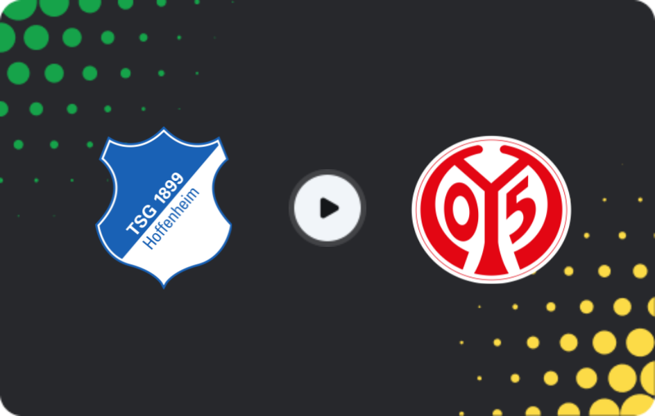Where to watch Hoffenheim — Mainz 05, Bundesliga, 04.04.2026