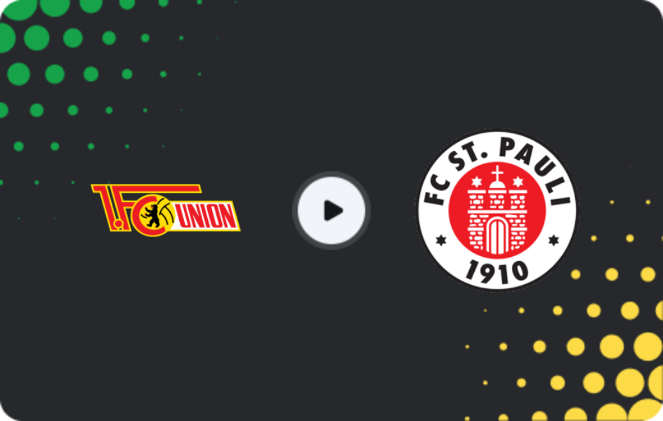 Where to watch Union Berlin — St. Pauli, Bundesliga, 04.04.2026