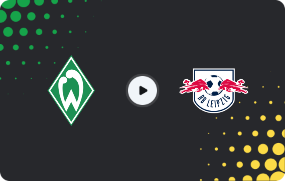 Where to watch Werder Bremen — RB Leipzig, Bundesliga, 04.04.2026