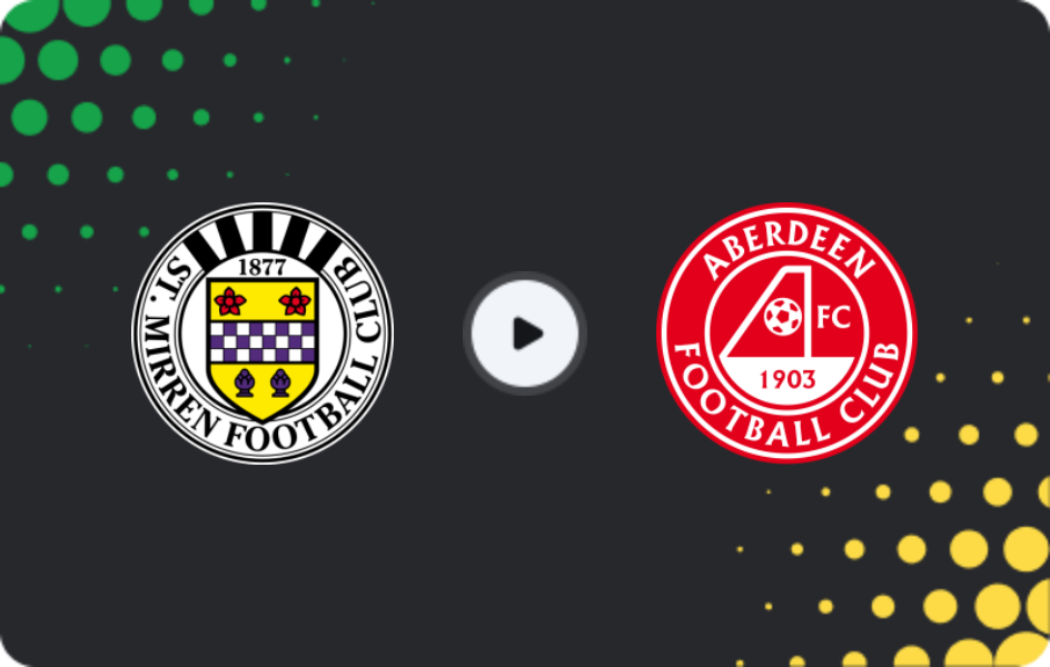 Where to watch St. Mirren — Aberdeen, Premiership, 04.04.2026