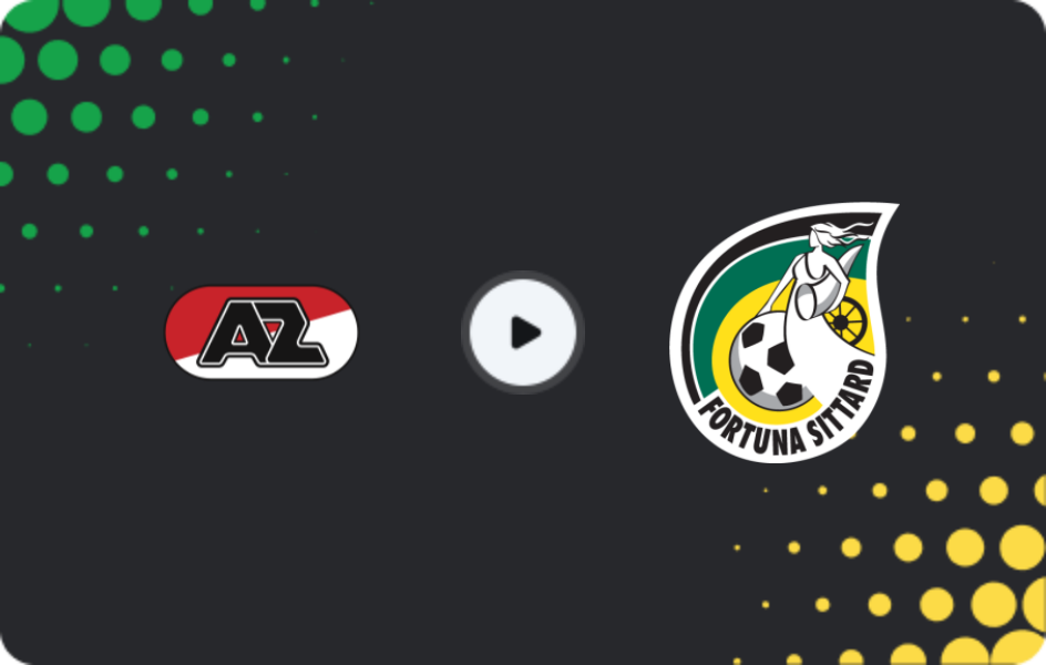 Where to watch AZ Alkmaar — Fortuna Sittard, Eredivisie, 04.04.2026