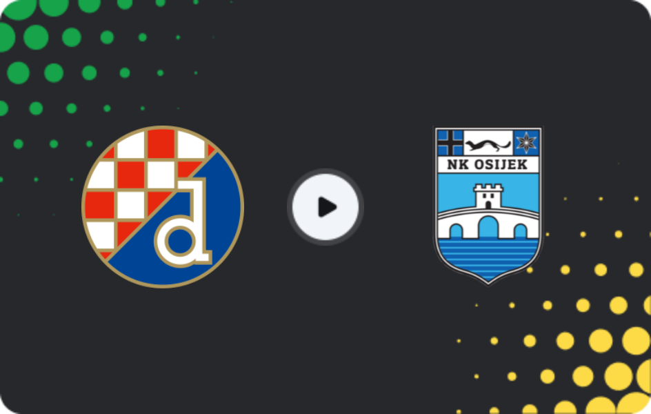 Where to watch Dinamo Zagreb — Osijek, HNL, 04.04.2026