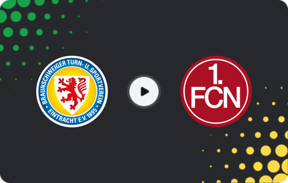 Where to watch Eintracht Braunschweig — Nürnberg, 2. Bundesliga, 04.04.2026