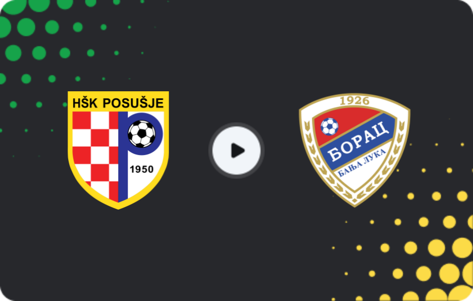 Where to watch Posušje — Borac Banja Luka, Premijer Liga, 04.04.2026