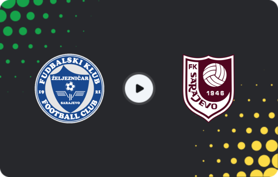 Where to watch Zeljeznicar Sarajevo — FK Sarajevo, Premijer Liga, 04.04.2026