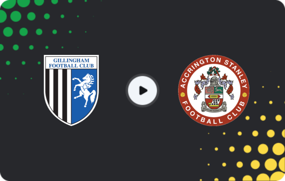 Where to watch Gillingham — Accrington Stanley, League Two, 06.04.2026