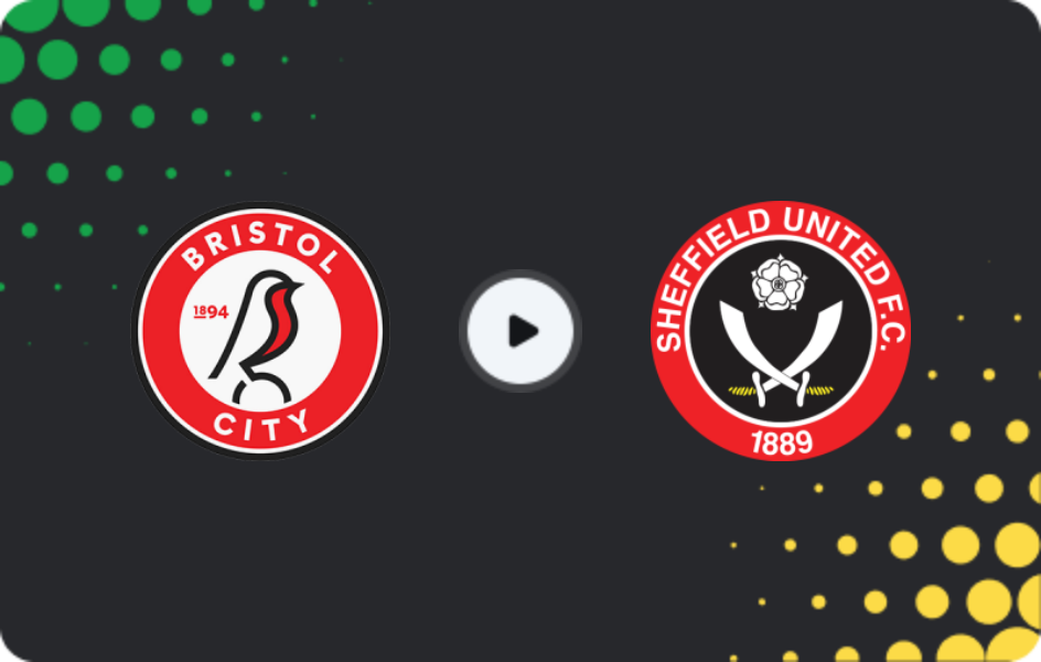 Where to watch Bristol City — Sheffield United, Championship, 06.04.2026