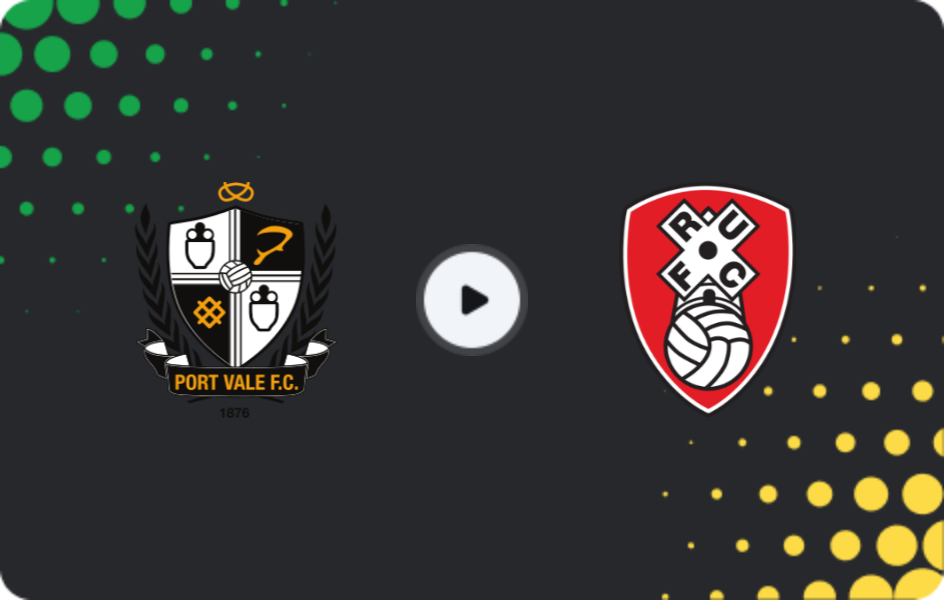 Where to watch Port Vale — Rotherham, League One, 06.04.2026