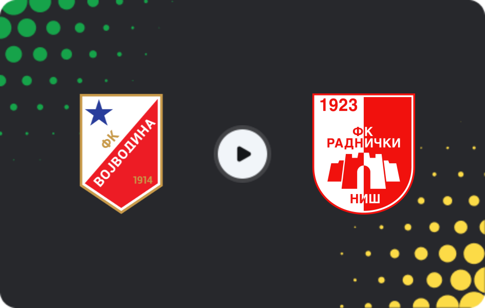 Where to watch Vojvodina — Radnicki NIS, Super Liga, 08.04.2026