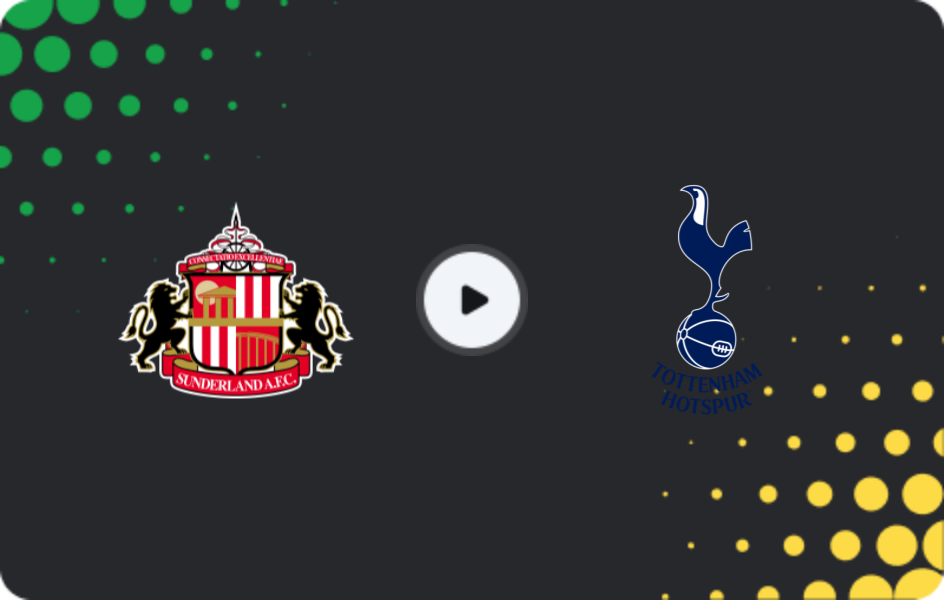 Where to watch Sunderland — Tottenham, Premier League, 11.04.2026