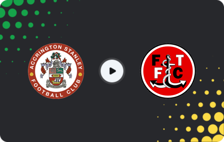 Where to watch Accrington Stanley — Fleetwood Town, League Two, 11.04.2026
