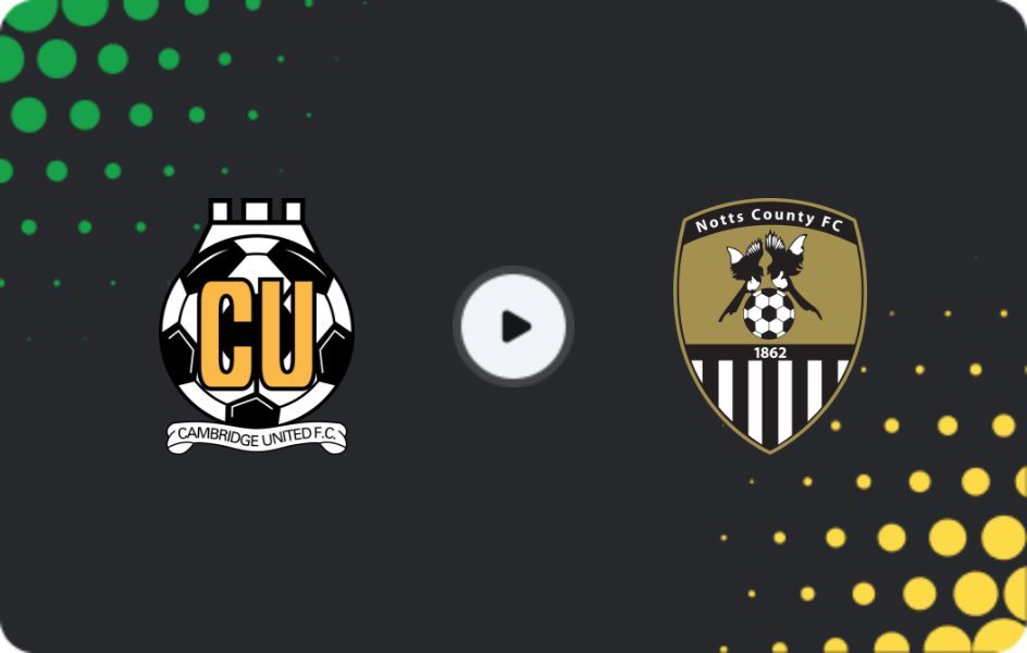 Where to watch Cambridge United — Notts County, League Two, 11.04.2026