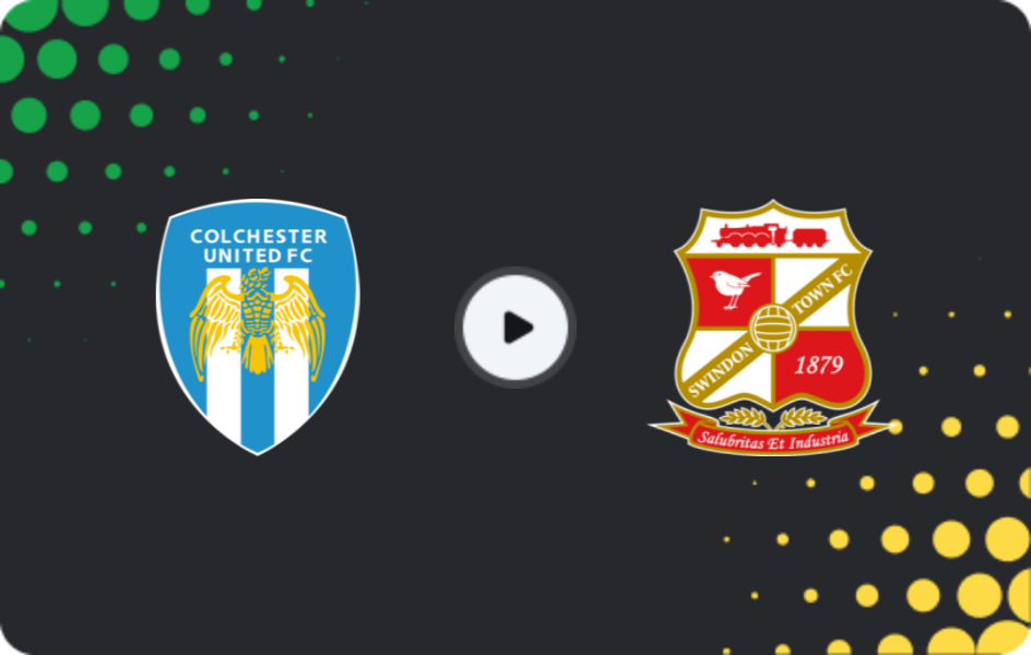 Where to watch Colchester — Swindon Town, League Two, 10.04.2026