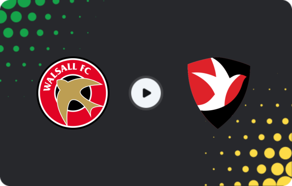 Where to watch Walsall — Cheltenham, League Two, 11.04.2026
