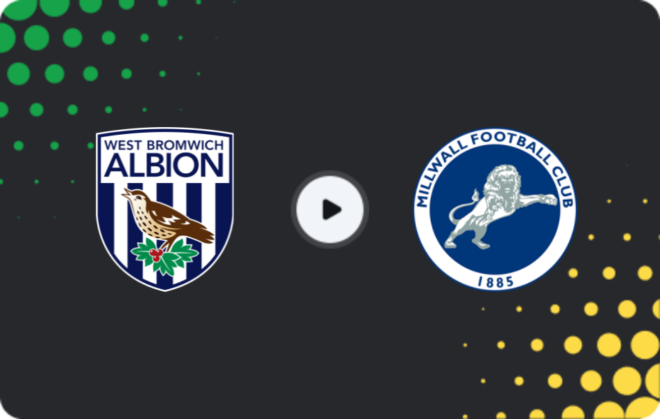 Where to watch West Bromwich — Millwall, Championship, 11.04.2026