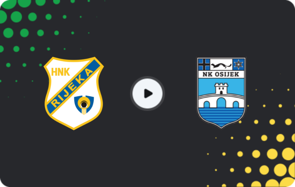 Where to watch HNK Rijeka — Osijek, HNL, 11.04.2026