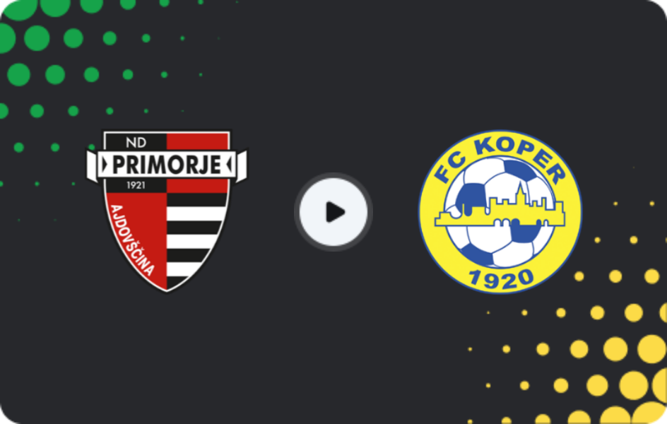 Where to watch Primorje — Koper, PrvaLiga, 11.04.2026