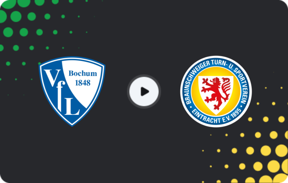 Where to watch Bochum — Eintracht Braunschweig, 2. Bundesliga, 10.04.2026