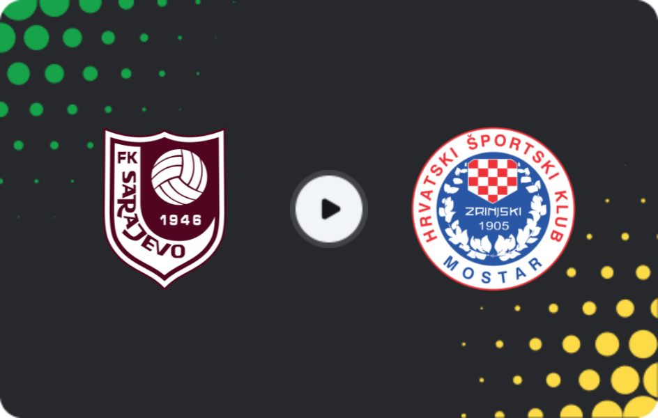 Where to watch FK Sarajevo — Zrinjski, Premijer Liga, 11.04.2026