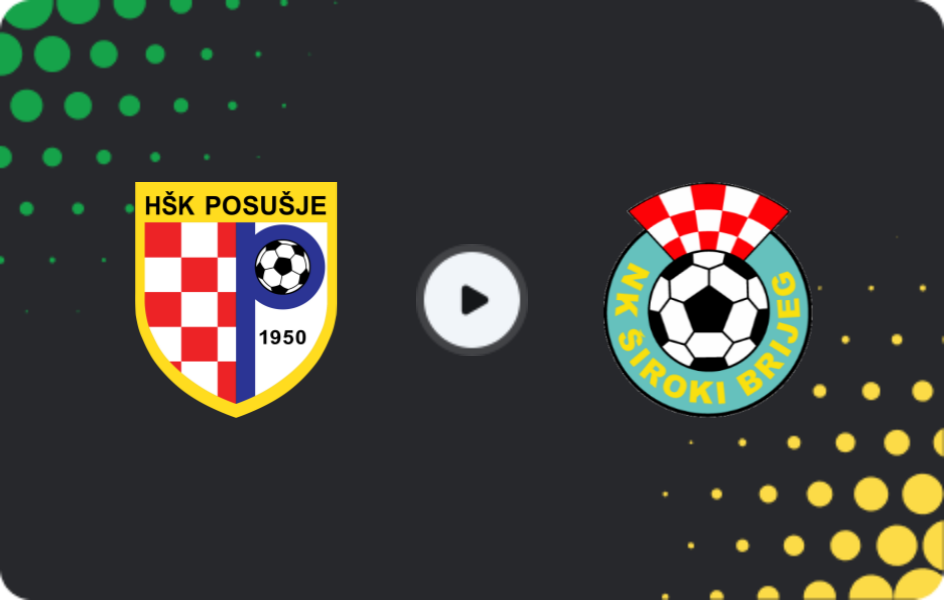 Where to watch Posušje — Siroki Brijeg, Premijer Liga, 11.04.2026