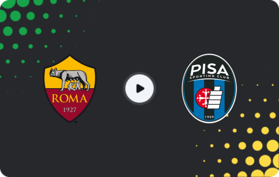 Where to watch Roma — Pisa, Serie A, 12.04.2026