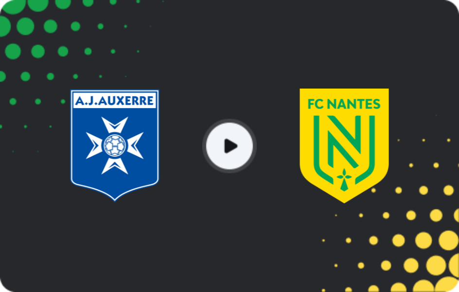 Where to watch Auxerre — Nantes, Ligue 1, 12.04.2026