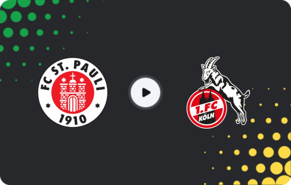 Where to watch St. Pauli — 1.FC Köln, Bundesliga, 18.04.2026