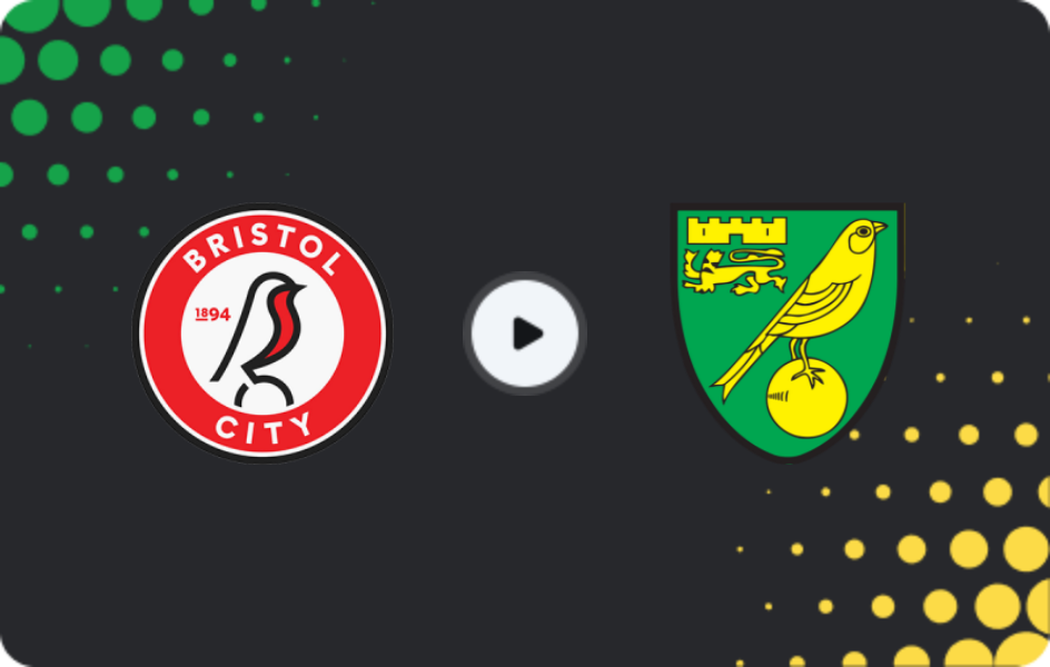 Where to watch Bristol City — Norwich, Championship, 18.04.2026