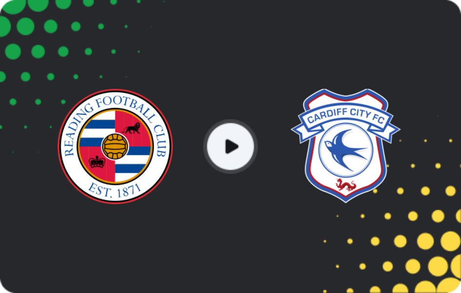 Where to watch Reading — Cardiff City, League One, 18.04.2026