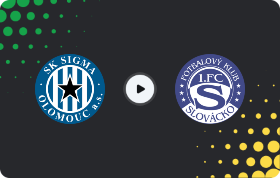 Where to watch Sigma Olomouc — Slovácko, First Liga, 18.04.2026