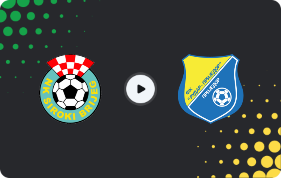 Where to watch Siroki Brijeg — Rudar Prijedor, Premijer Liga, 18.04.2026