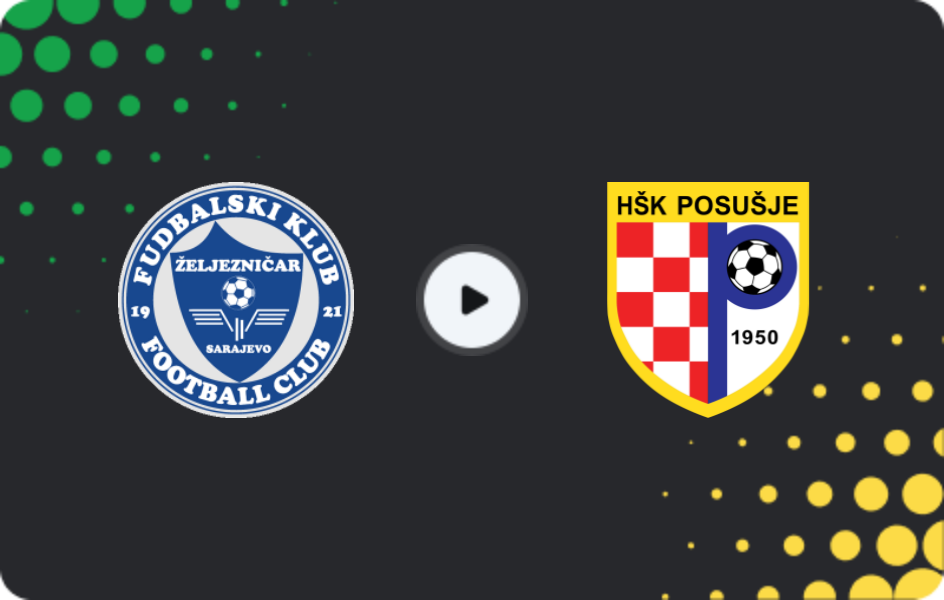 Where to watch Zeljeznicar Sarajevo — Posušje, Premijer Liga, 18.04.2026